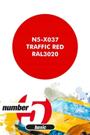 Number Five Traffic Red Ral3020 - 30Ml - modelbouw Veilige Betaling