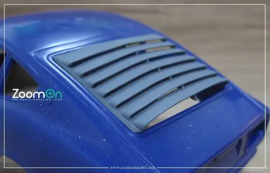 Zoom on 1:24 240Z REAR WINDOW LOUVER - modelbouw Flitsaanbieding