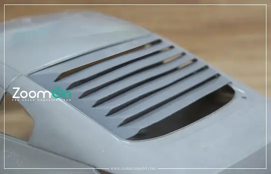 Zoom on 1:24 NISSAN 350Z REAR WINDOW LOUVER - modelbouw Beperkt Aanbod