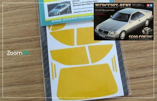 Superprijs Zoom on 1:24 WINDOW & LIGHT PAINTING MASKS - MERCEDES BENZ S600 COUPE - modelbouw