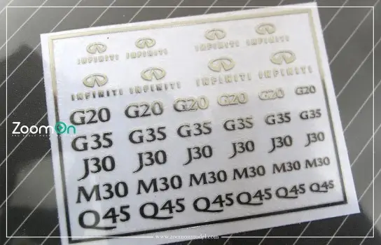 Koop Vandaag Zoom on 1:24 INFINITY METAL STICKER - modelbouw