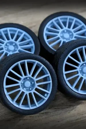 Zoom on 1:24 17INCH SPOON CR93 RIM SET - modelbouw Op = Op