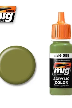 Ammo By Mig Jimenez Light Green Khaki Color - 17Ml - modelbouw Betrouwbaar