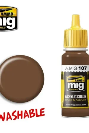 Ammo By Mig Jimenez Washable Earth - 17Ml - modelbouw Actieprijs
