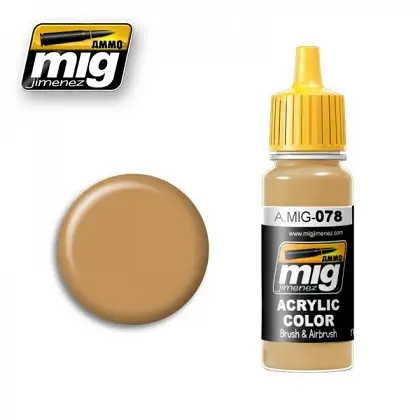 Merkproduct Ammo By Mig Jimenez Ochre Earth Color - 17Ml - modelbouw