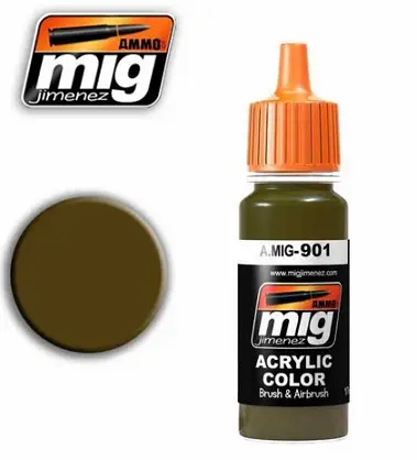 Ammo By Mig Jimenez Dunkelgelb Dark Base Color - 17Ml - modelbouw Hoge Kwaliteit