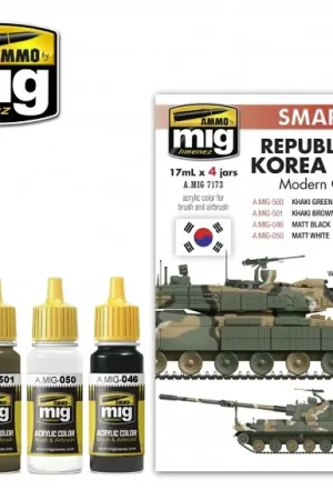 Shop Nu Ammo By Mig Jimenez Republic Of Korea Army Modern Colors - 4 X 17Ml - modelbouw