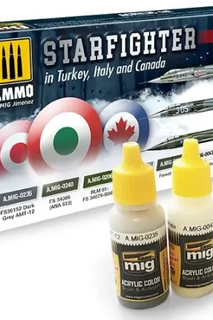 Ammo By Mig Jimenez Starfighter In Turkey Italy And Canada Colors - 6 X 17Ml - modelbouw Voordeelprijs