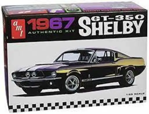 Lage Prijs Amt 1:25 1967 Shelby Gt350 - Black - modelbouw
