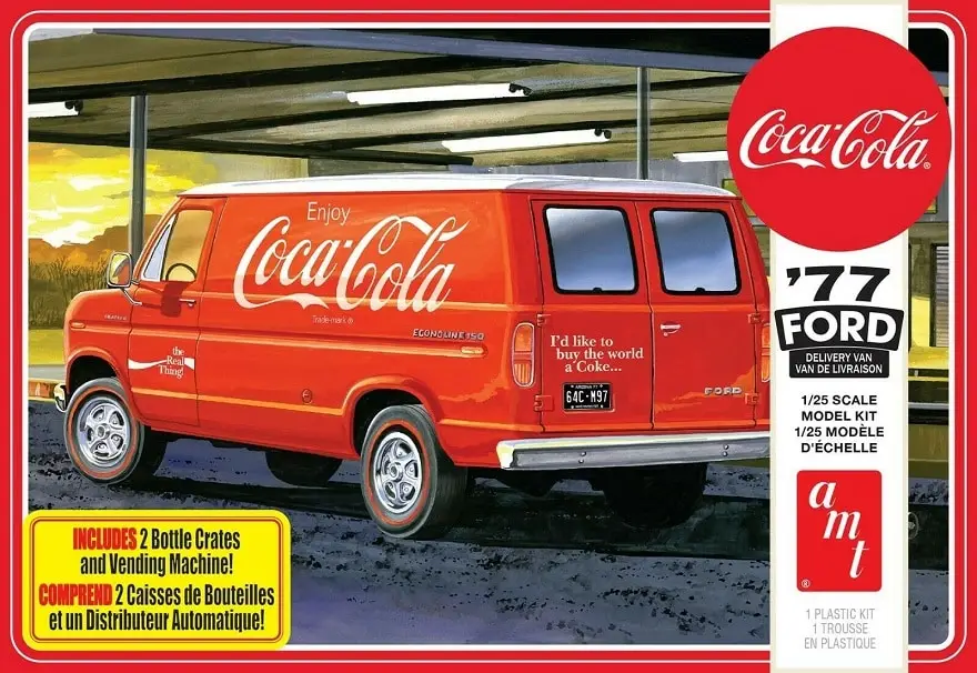 Amt 1:25 Ford Van And Vending Machin Coke - modelbouw Koop Vandaag