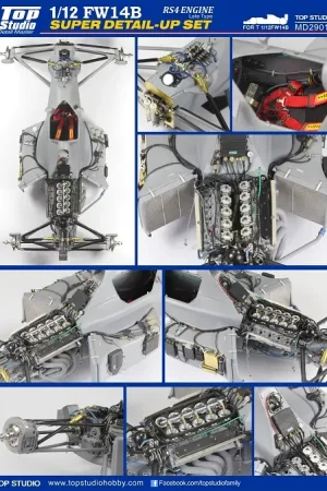 Top studio 1:12 FW-14B ENGINE RS4 LATE TYPE - modelbouw Weekendaanbieding