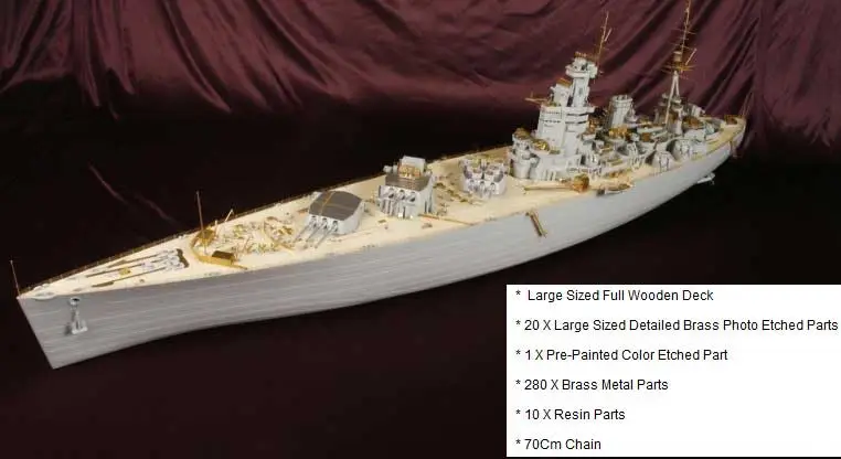 Direct Beschikbaar Ka models 1:200 HMS NELSON DX PACK - modelbouw