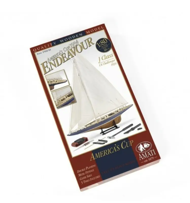 Fabrieksprijs Amati 1:80 Uk Challenge Endeavour #1700/10 bouwdoos