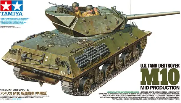 Populair Tamiya 1:35 U.S. Tank Destroyer M10 Mid Production - modelbouw