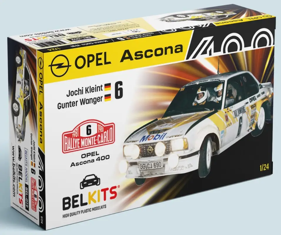 Lage Prijs Belkits 1:24 Opel Ascona 400 Mc 1981 Klein / Wagner #BEL019