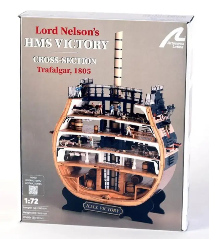 Alleen Vandaag Artesania 1:72 Hms Victory’S Cross-Section #ART-20500 houten bouwmodel