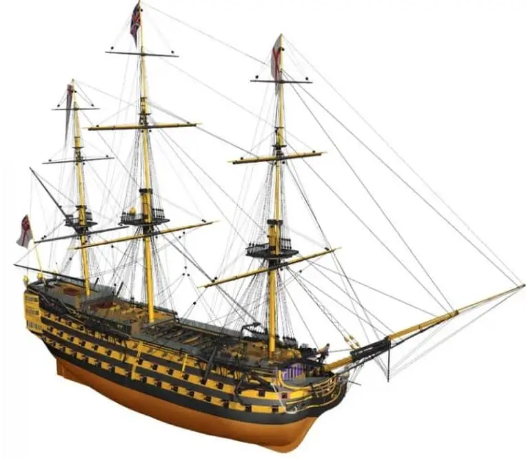 Lage Kosten Billing Boats 1:75 Hms Victory #510498 houten bouwdoos