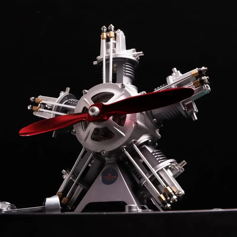 Hete Deal Teching 1:6 5 Cylinder Radial Engine - modelbouw