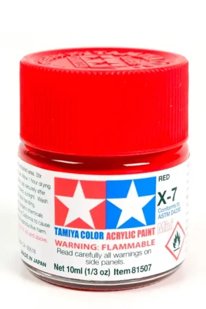 Flitsaanbieding Tamiya X-07 RED (10ML) - modelbouw