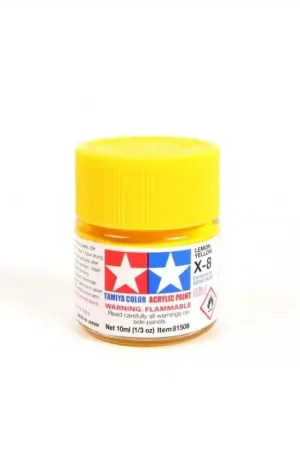 Tamiya X-08 LEMON YELLOW (10ML) - modelbouw Seizoensaanbieding