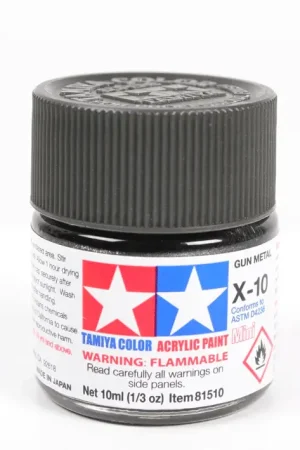 Tamiya X-10 GUN METAL (10ML) - modelbouw Meest Verkocht