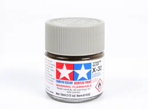 Express Levering Tamiya X-32 TITANIUM SILVER (10ML) - modelbouw