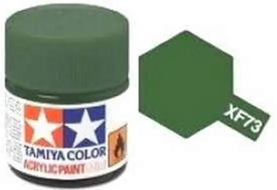 Populair Tamiya Xf-73 Dark Green Jgsdf (10Ml) - modelbouw