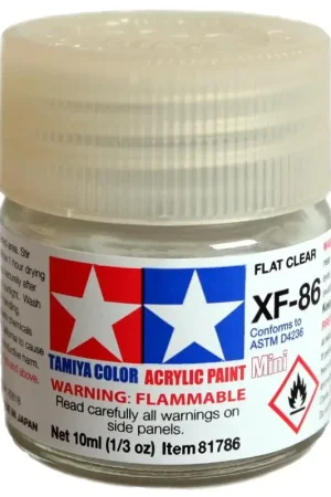 Tamiya XF-86 FLAT CLEAR (10ML) - modelbouw Must-Have