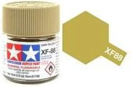 Rechtstreeks Van De Fabrikant Tamiya Xf-88 Dark Yellow 2 (10Ml) - modelbouw
