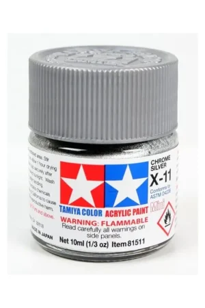Tamiya X-11 CHROME SILVER (10ML) - modelbouw Favoriet