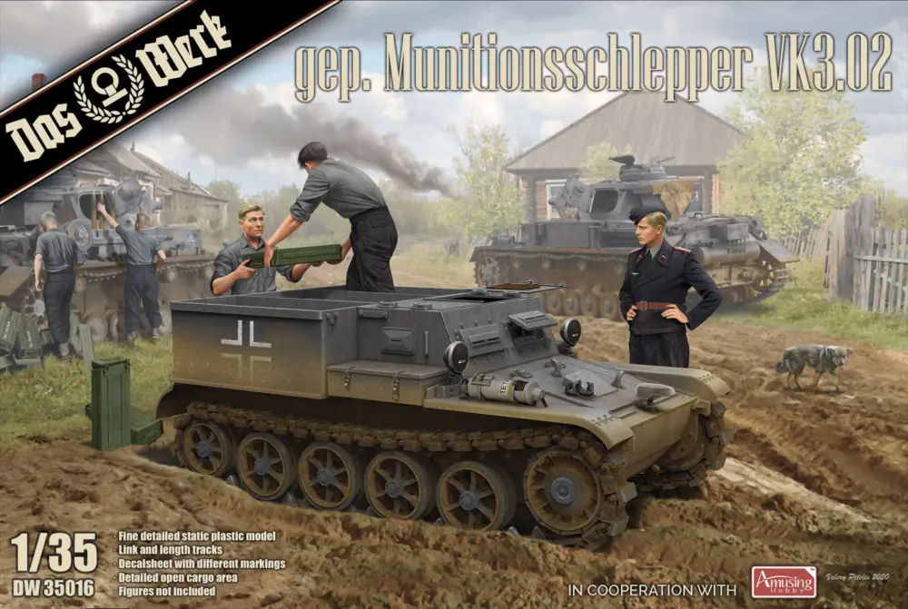 Dagaanbieding Das Werk 1:35 Gepanzerter Munitionsschlepper Vk3.02 - modelbouw