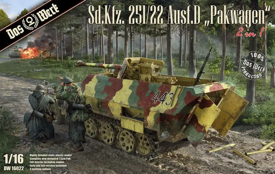 Direct Verzonden Das Werk 1:16 Sd. Kfz. 251/22 Pakwagen #DW16022
