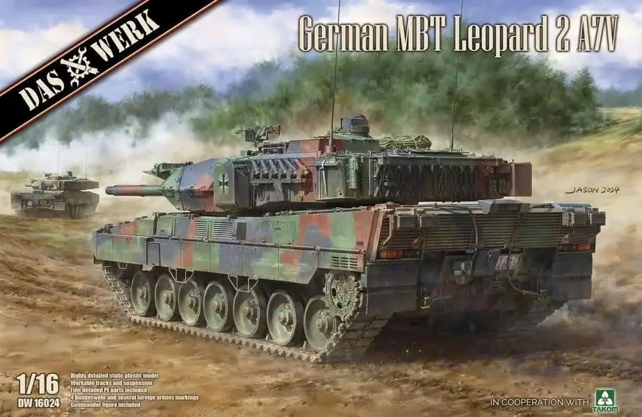 Snelle Levering Das Werk 1:16 German Mbt Leopard 2 A7V #DW16024