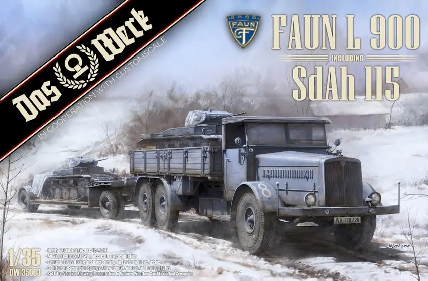 Das werk 1:35 FAUN L900 INCL. SD.AH.115 NEW EDITION - modelbouw Nieuw