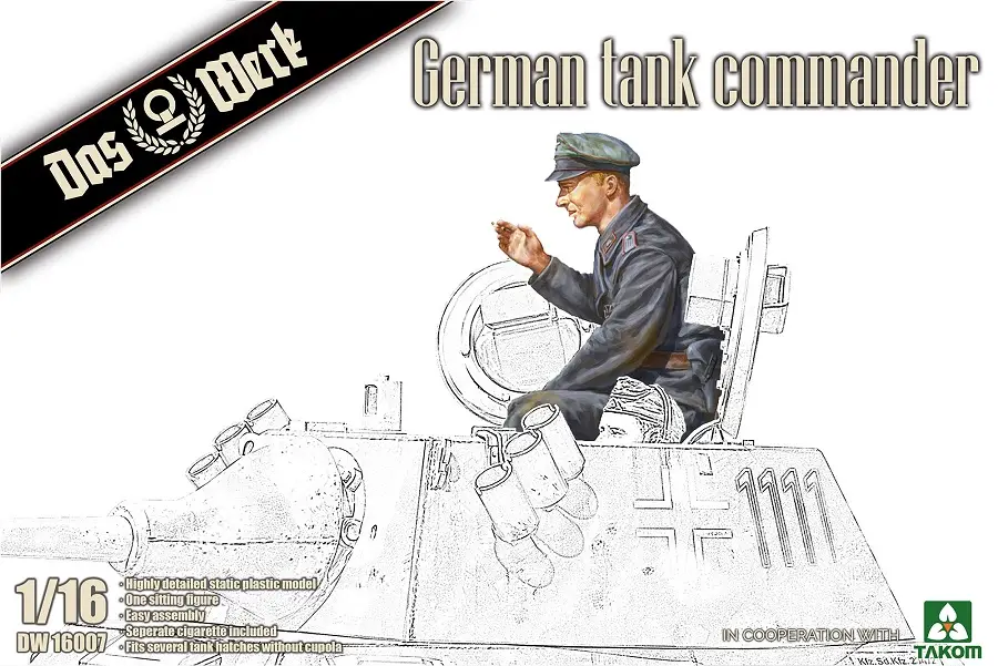 Laatste Kans Das werk 1:16 GERMAN TANK COMMANDER - modelbouw