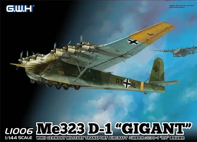 Great Wall Hobby 1:144 Lufwaffen Messerschmitt Me 323 D-1 #GWHL1006 Uitverkoop