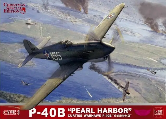 Hoge Kwaliteit Great Wall Hobby 1:32 P-40B Curtis Warhawk Pearl Harbor bouwdoos
