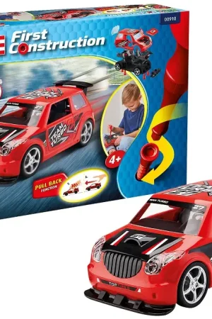 Laatste Versie Revell 1:20 Race Car With Pullback Engine Rally Car Red - modelbouw