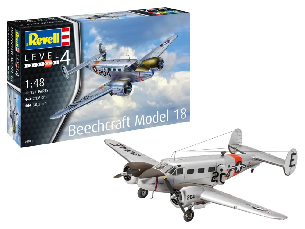 Revell 1:48 Beechcraft Model 18 Direct Verzonden