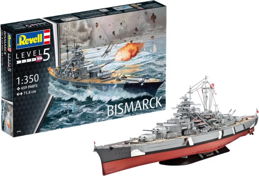 Revell 1:350 Battleship Bismarck - modelbouw Shop Nu