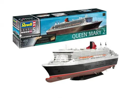 Gereduceerde Prijs Revell 1:400 Queen Mary 2 Platinum Edition - modelbouw