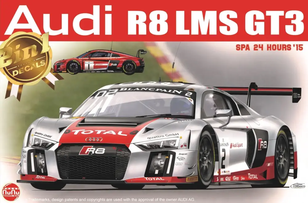 Nunu 1:24 Audi R8 Lms Gt3 24H. Spa 2015 Wrt - modelbouw Korting