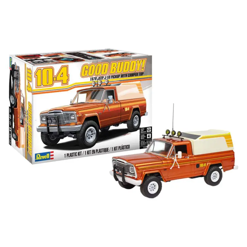 Revell 1:24 '79 JEEP J-10 PICKUP WITH CAMPER TOP - modelbouw Meest Verkocht