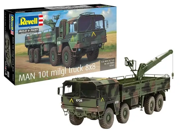 Nieuw Revell 1:35 MAN 10T MILL TRUCK 8X8 - modelbouw