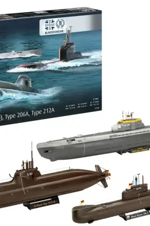 Revell 1:144 70 JAAR BUNDESWEHR WILHELM BAUER TYPE 206A CLASS2 - modelbouw Laatste Versie