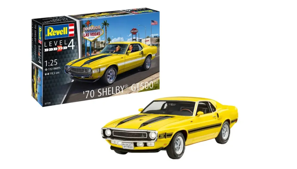 Betaalbaar Revell 1:25 Shelby Mustang GT500 1970 - modelbouw