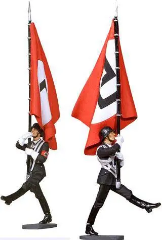 Andrea Miniatures 1:32 Lah Goose Steping Flag Bearer - modelbouw Hoge Kwaliteit