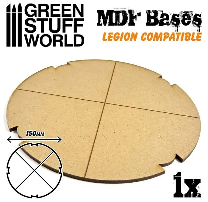 Green Stuff World Mdf Bases Round 150Mm Legion Pack X1 - modelbouw Betrouwbaar