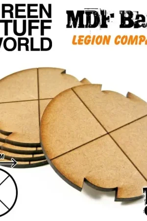 Superprijs Green Stuff World Mdf Bases Round 70Mm Legion Pack X5 - modelbouw