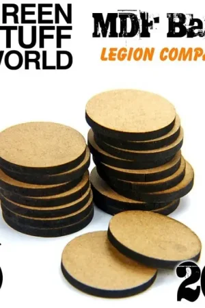 Laatste Versie Green Stuff World Mdf Bases Round 27Mm Legion Compatible Pack X20 - modelbouw